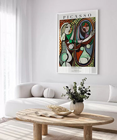 Çerçevesiz Poster Pablo Picasso Ayna Karşısındaki Kız