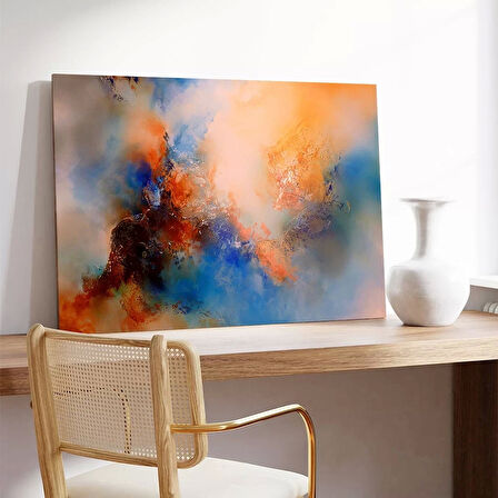 Kozmik Renk Sisleri Kanvas Tablo