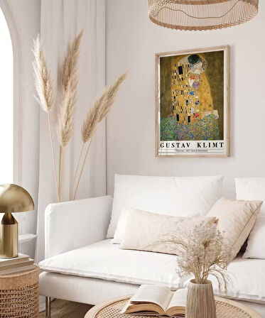 Çerçevesiz Poster Gustav Klimt Öpücük 2
