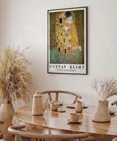 Çerçevesiz Poster Gustav Klimt Öpücük 2