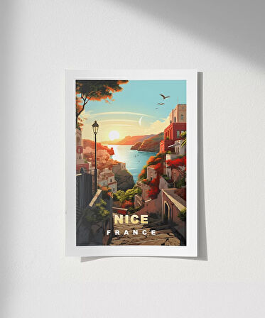 Çerçevesiz Poster Fransa'nın Akdeniz İncisi