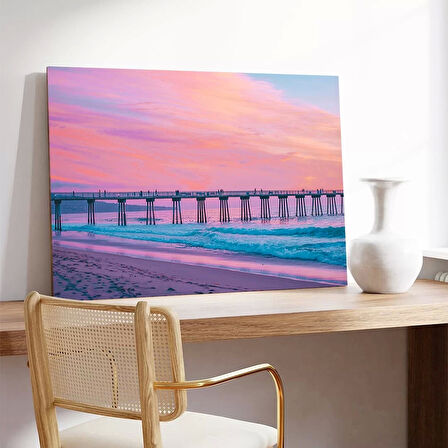 Pastel Günbatımı Kanvas Tablo