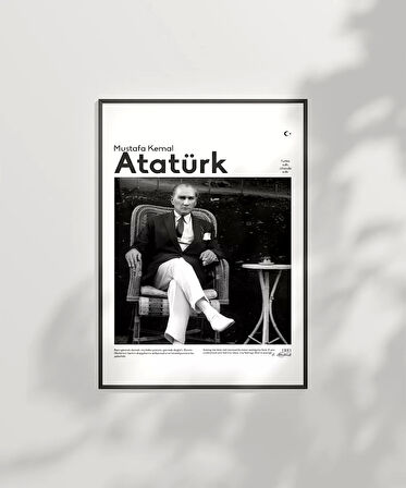Çerçevesiz Poster Atatürk’ün Dinlenişi