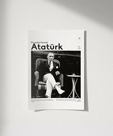 Çerçevesiz Poster Atatürk’ün Dinlenişi