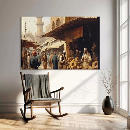 Tarihi Çarşı Kanvas Tablo