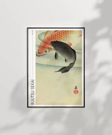 Çerçevesiz Poster Bijutsu Sekai İki Koi