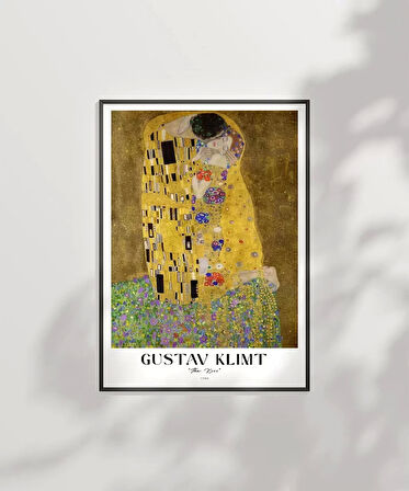 Çerçevesiz Poster Gustav Klimt Öpücük 3