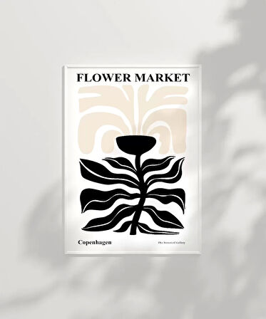 Çerçevesiz Poster White Copenhagen Flower