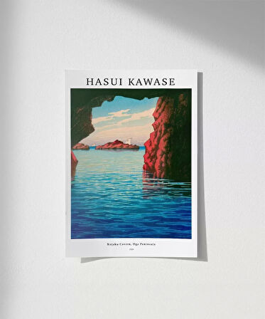 Çerçevesiz Poster Hasui Kawase-Kojaku Mağarası Oga Yarımadası