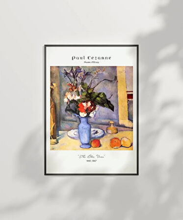 Çerçevesiz Poster Paul Cézanne Mavi Vazo 2