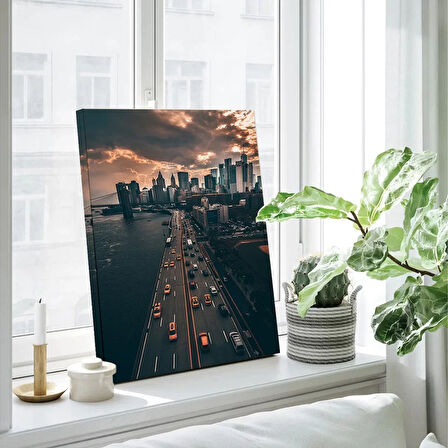 Hareketli Bulvar Kanvas Tablo