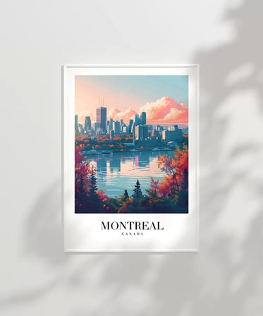 Çerçevesiz Poster Montreal Sonbaharın Büyüsü