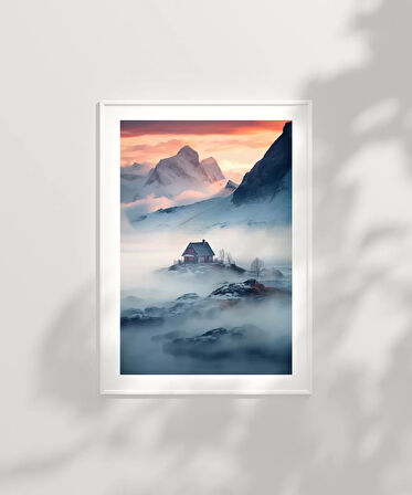 Çerçevesiz Poster Dağdaki Yuva