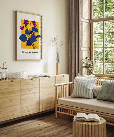 Çerçevesiz Poster Blossom Home Renklerin Dansı