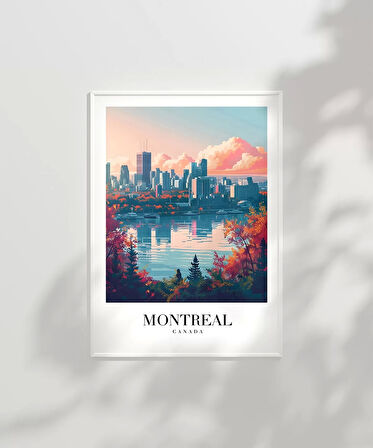 Çerçevesiz Poster Montreal Sonbaharın Büyüsü