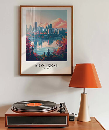 Çerçevesiz Poster Montreal Sonbaharın Büyüsü