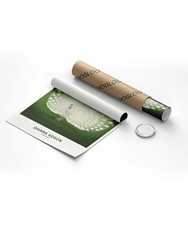 Çerçevesiz Poster Ohara Koson Tavuskuşu