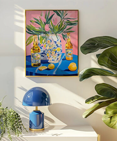 Çerçevesiz Poster Çiçekler ve Lezzet