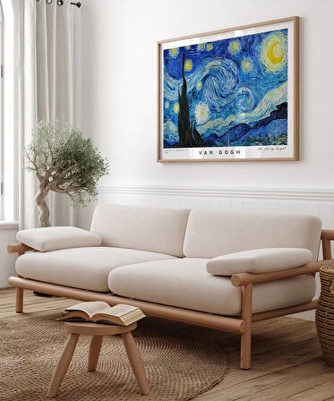 Çerçevesiz Poster Vincent Van Gogh Yıldızlı Gece