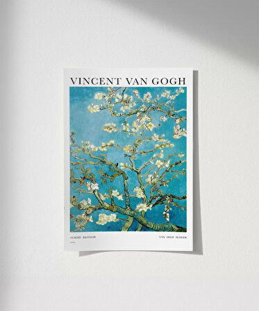 Çerçevesiz Poster Van Gogh Badem Çiçeği