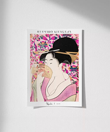 Çerçevesiz Poster Utamaro Kitagawa Kushi