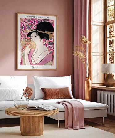 Çerçevesiz Poster Utamaro Kitagawa Kushi