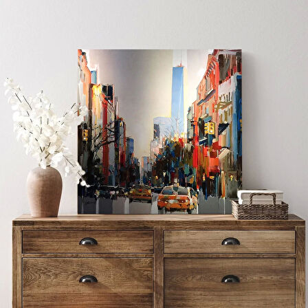 Metropolün Renkleri Kanvas Tablo