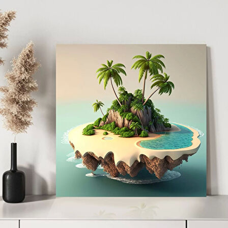 Tropik Ada Kanvas Tablo