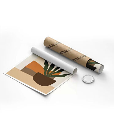 Çerçevesiz Poster Saksıda Sansevieria