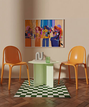 Çerçevesiz Poster Renkli Kadınlar