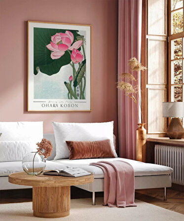 Çerçevesiz Poster Ohara Koson Çiçek Açan Lotus