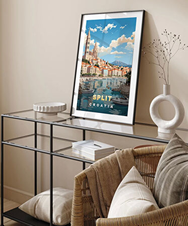 Çerçevesiz Poster Split Sahil Manzarası