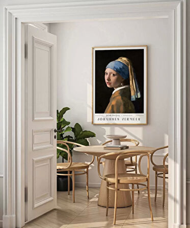 Çerçevesiz Poster Johannes Vermeer İnci Küpeli Kız