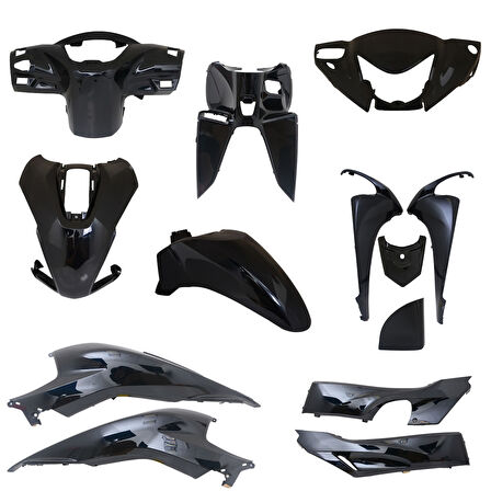 Honda Dio 110 Kaporta Set Siyah