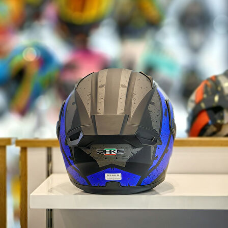 RHKC 902 Çene Açılır Vizörlü Kask Siyah Mavi