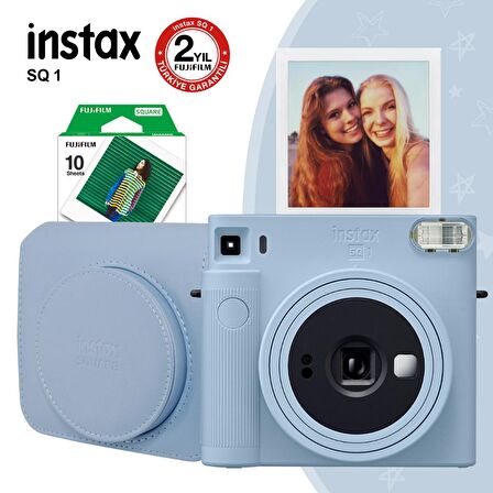 Instax SQ1 Buz Mavi Fotoğraf Makinesi ve Hediye Seti 3