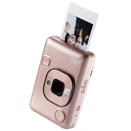 Instax mini LiPlay Hybrid Blush Gold Fotoğraf Makinesi Çantalı Hediye Seti 3