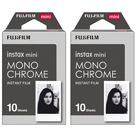 Instax mini Monochrome Siyah-Beyaz 10x2 Film Seti