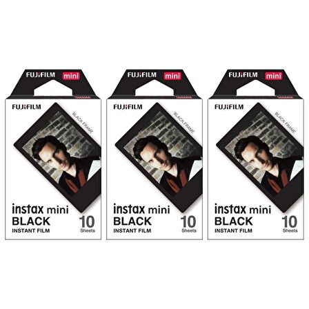 Instax mini Black Edition 10x3 Film Seti