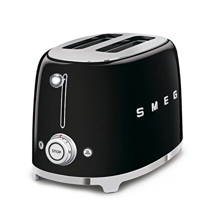 Smeg Siyah Kettle ve 1x2 Ekmek Kızartma Makinesi Seti