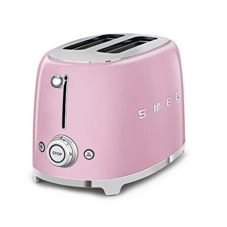 Smeg Pembe Kettle ve 1x2 Ekmek Kızartma Makinesi Seti