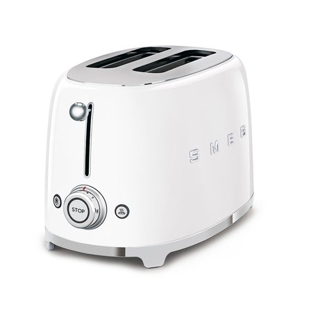 Smeg Beyaz Kettle-1x2 Ekmek Kızartma Makinesi ve Narenciye Sıkacağı Seti