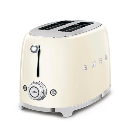 Smeg Krem Kettle-1x2 Ekmek Kızartma Makinesi ve Narenciye Sıkacağı Seti