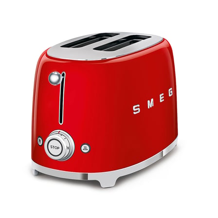 Smeg Kırmızı Kettle-1x2 Ekmek Kızartma Makinesi ve Narenciye Sıkacağı Seti