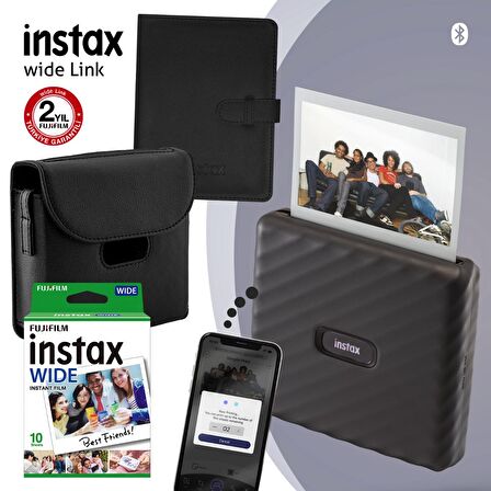 Instax Wide Link Gri Akıllı Telefon Yazıcısı ve Hediye Seti 2