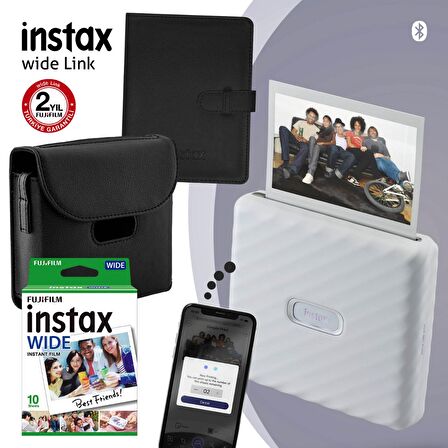 Instax Wide Link Beyaz Akıllı Telefon Yazıcısı ve Hediye Seti 2