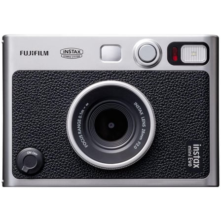 Instax Mini Evo Siyah Fotoğraf Makinesi ve 20'li Film
