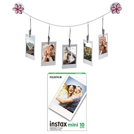 Instax Tüm Mini Makineler ile Uyumlu 10'lu Film ve 5'li Resim Askısı