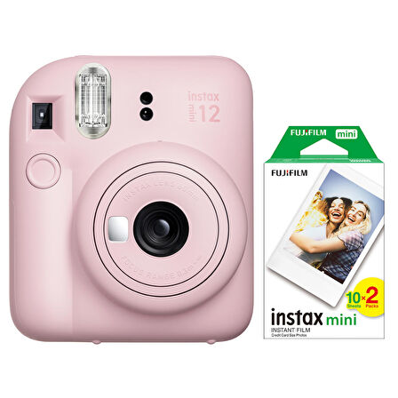 Instax mini 12 Pembe Fotoğraf Makinesi ve 20'li mini Film