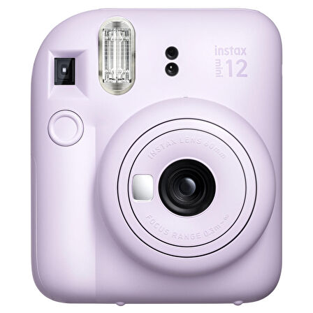 Instax mini 12 Lila Fotoğraf Makinesi-10'lu Film ve Laporta Albüm Seti-FOTSI199-S3-10-LA